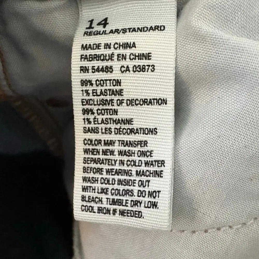 American Eagle Outfitters Kick Boot Womens 14 (35x31) Jeans Stretch Flap Pocket - Picture 3 of 7